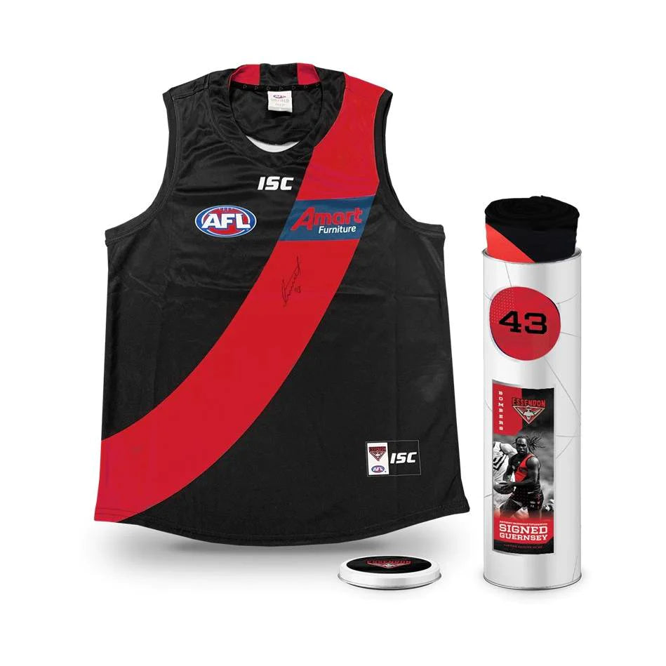 ESSENDON-ANTHONY MCDONALD-TIPUNGWUTI SIGNED ESSENDON GUENSEY FRAMELESS