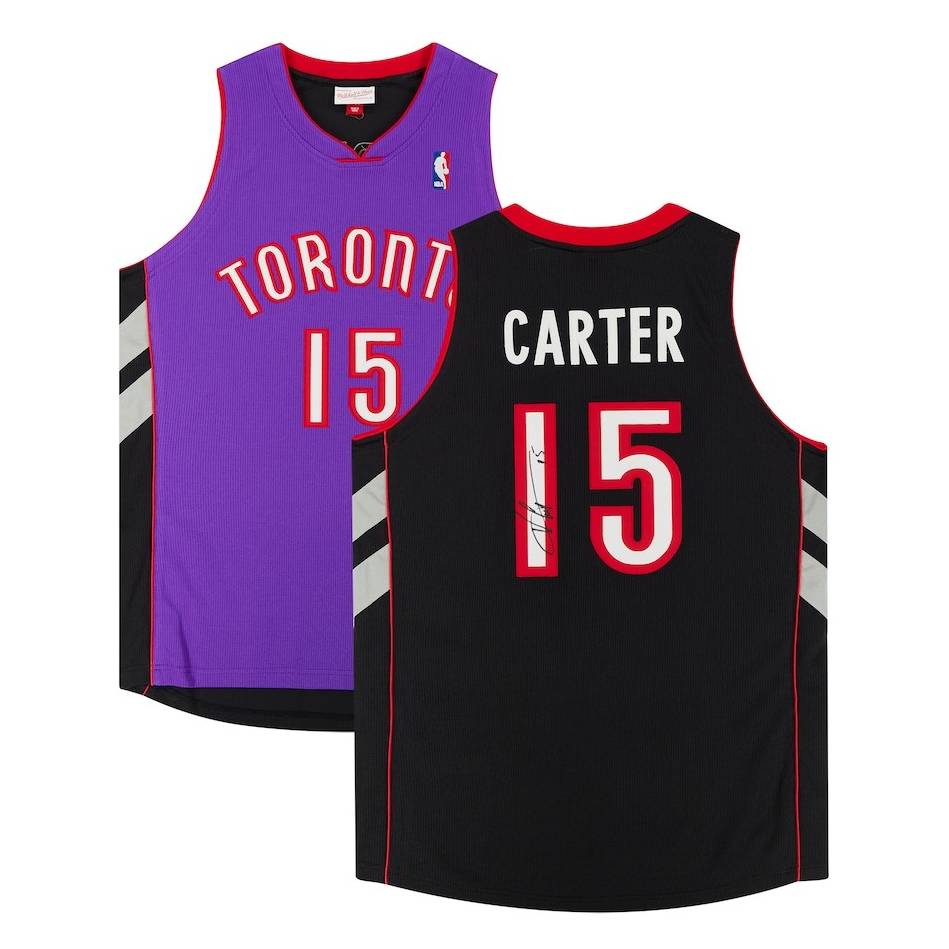 VINCE CARTER SIGNED TORONTO RAPTORS JERSEY