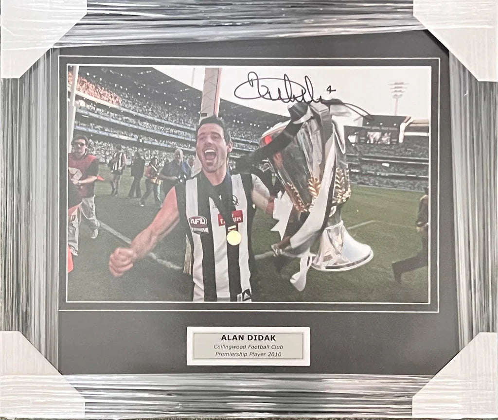 COLLINGWOOD-Alan Didak 2010 Premiership Photo Signed By Alan Didak