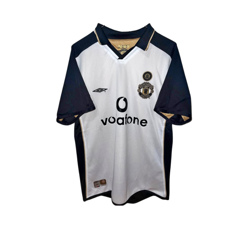 David Beckham Man United 2001/02 100th Anniversary Reversible Kit (M)