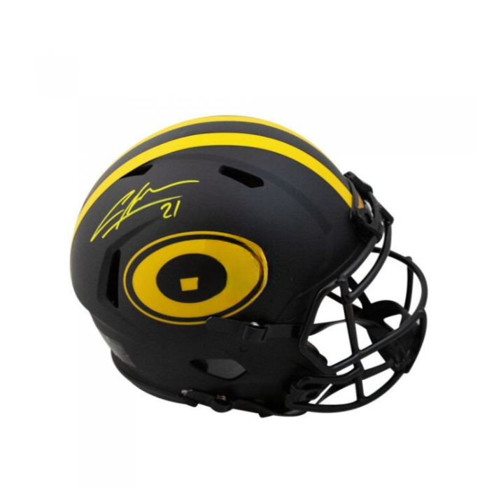 Charles Woodson Autographed Packers Eclipse Authentic Full-Size Football Helmet - JSA COA