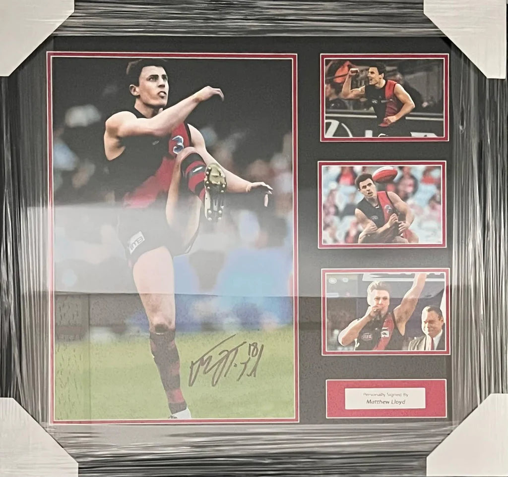 Essendon Matthew Lloyd Signed Photo Framed