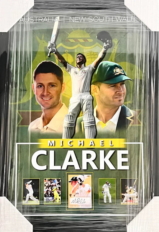 Michael Clarke Singed Frame