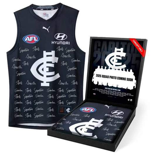 Carlton Football Club 2025 Squad Signed Guernsey