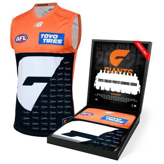 GWS Giants 2025 Squad Signed Guernsey