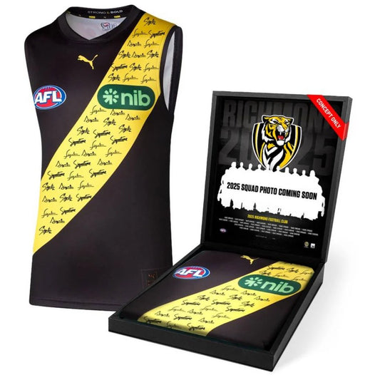 Richmond Tigers 2025 Squad Signed Guernsey (Framed)