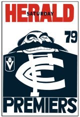 Carlton 1979 Premiers WEG Poster Framed