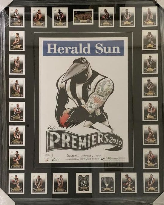 Collingwood 2010 Herald Sun AFL Premiership Print/Team Cards