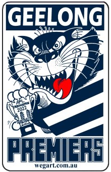 Geelong 2022 Premiers WEG Poster Framed