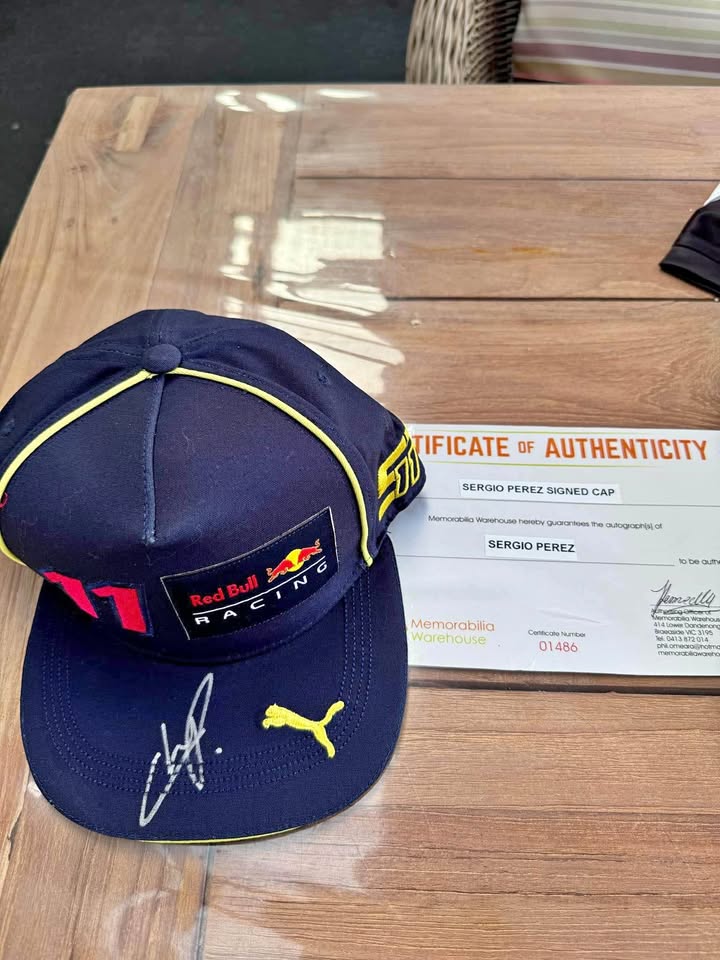 Sergio Perez Signed Red Bull Racing Hat
