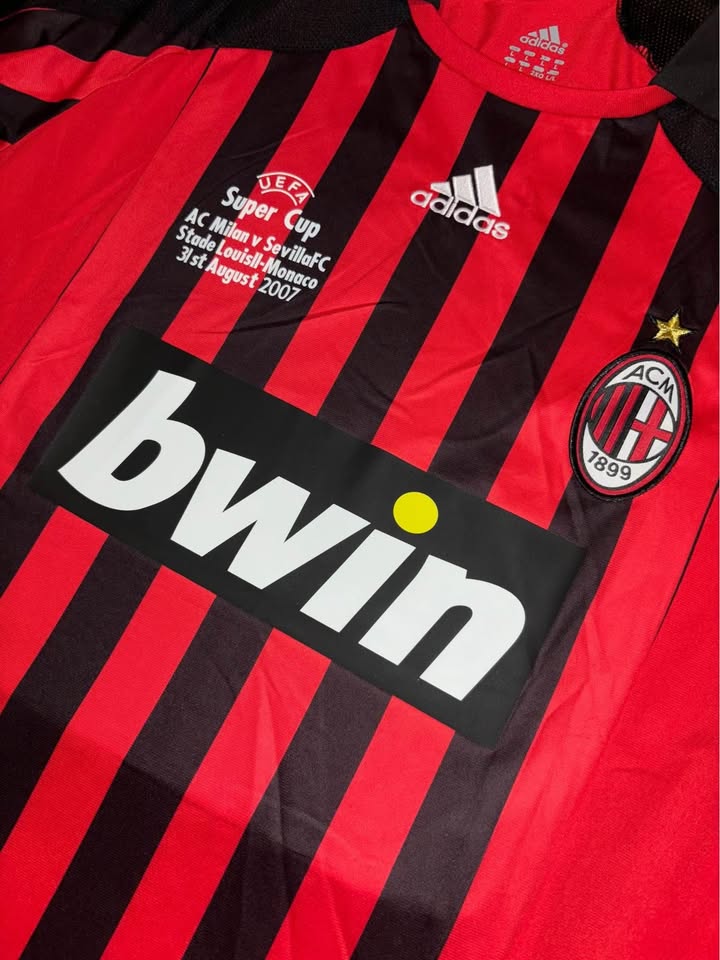 Kaka AC Milan 2007/08 Super Cup Final Kit (L)