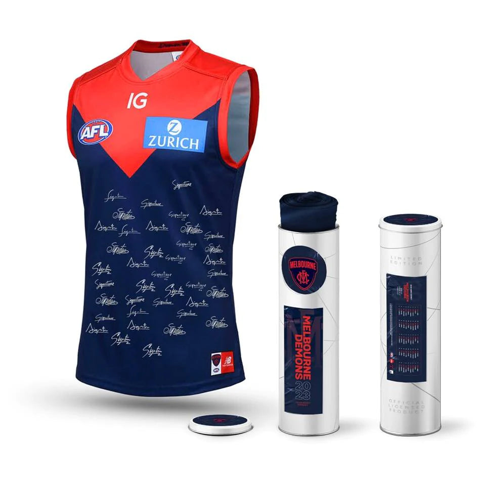 Melbourne Demons 2023 Team Signed Jersey UNFRAMED