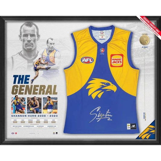 WEST COAST-SHANNON HURN SIGNED GUERNSEY DISPLAY