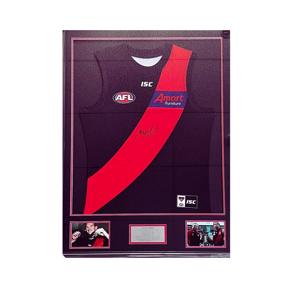 ESSENDON JAMES HIRD SIGNED GUERNSEY FRAMED