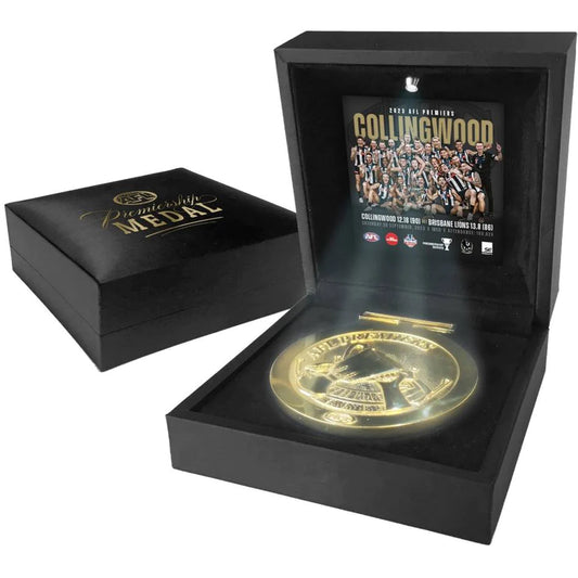 COLLINGWOOD 2023 PREMIERS MEDAL DISPLAY