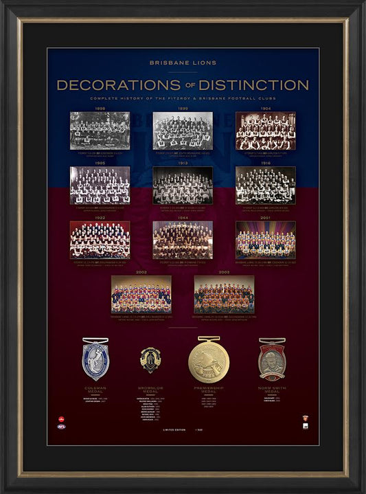 BRISBANE-Decorations of Distinction - Brisbane Lions