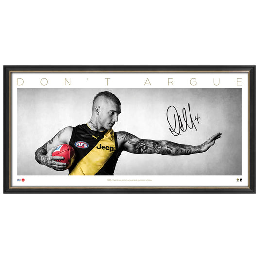 Richmond-Dustin Martin Signed 'Don't Argue' Wings