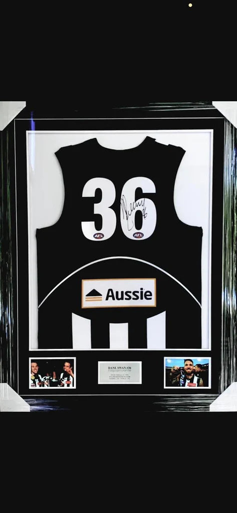 Collingwood-Dane Swan Signed Jersey Framed