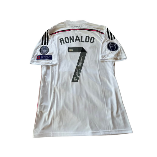 Cristiano Ronaldo UEFA Champions League Signed Jersey 2014/15 (Framing Available)