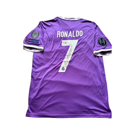 Cristiano Ronaldo 16/17 Signed Real Madrid Jersey (Framing Available)