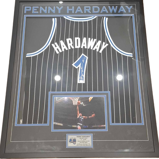 Penny Hardaway Orlando Magic Signed Frame