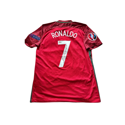 Cristiano Ronaldo Signed Portugal 2016 Jersey (Framing Available)