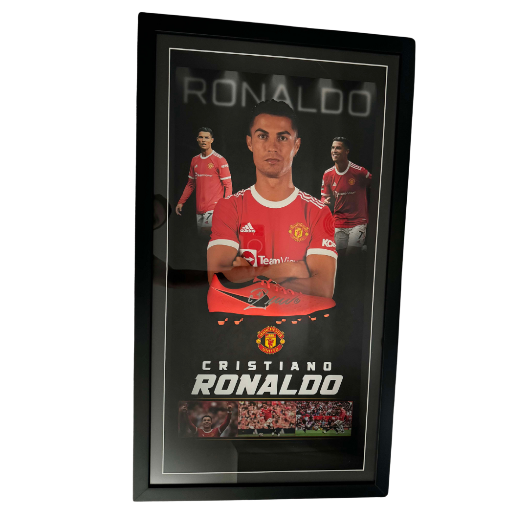 Cristiano Ronaldo Manchester United Signed & Framed Boot