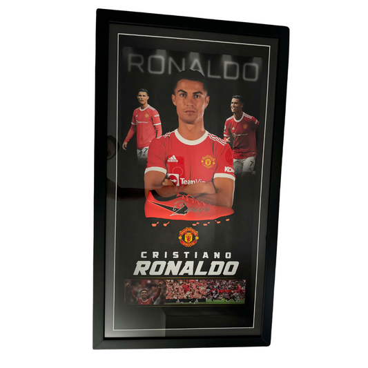 Cristiano Ronaldo Manchester United Signed & Framed Boot