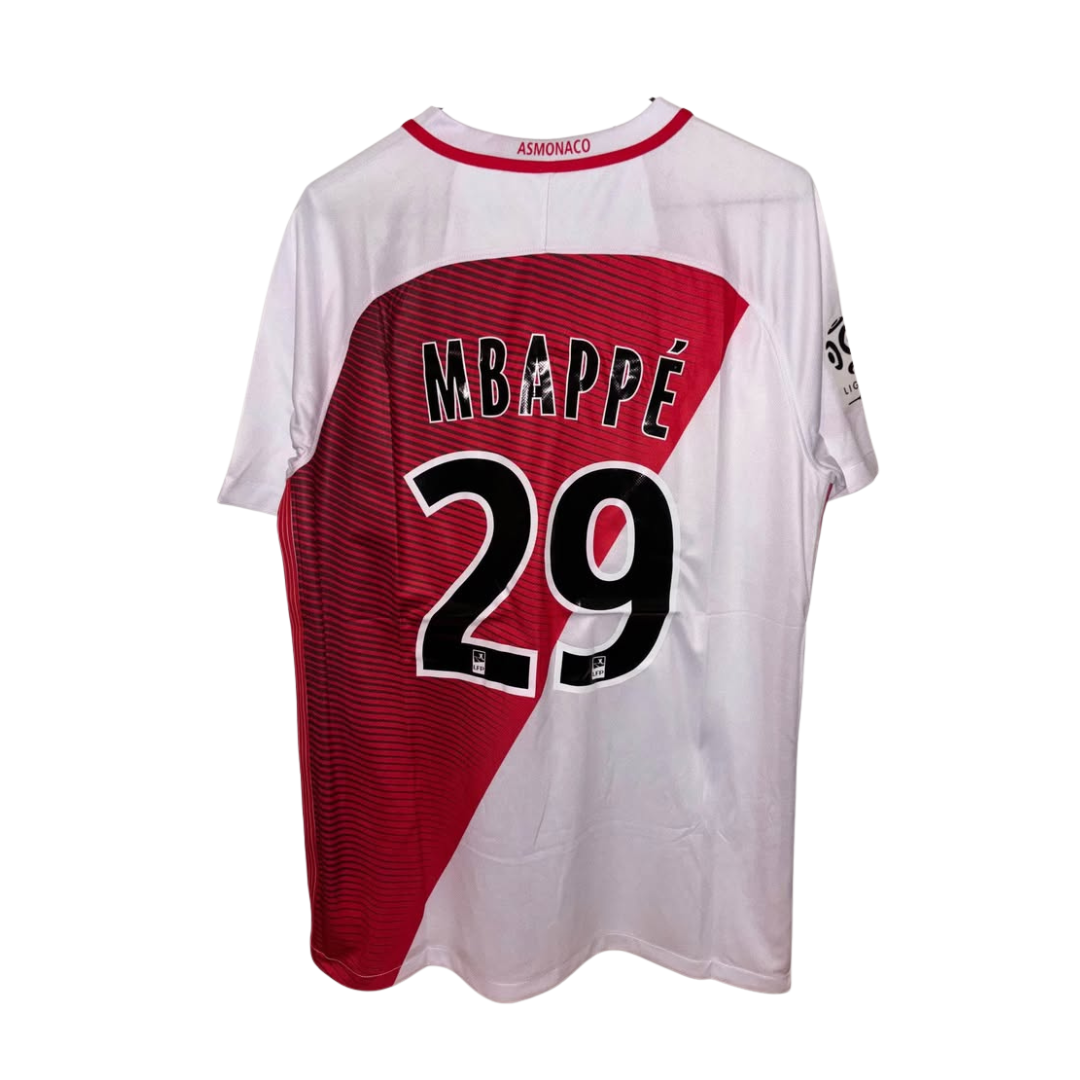 Kylian Mbappé AS Monaco 2016/17 Home Kit (L)