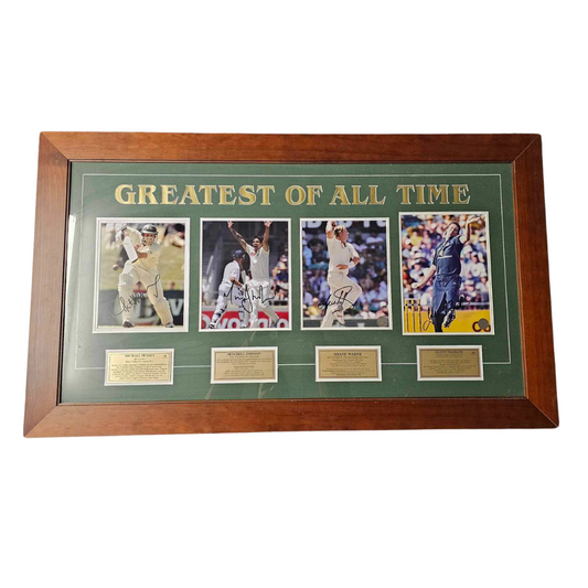 "Greatest Of All Time" Signed Cricket Frame