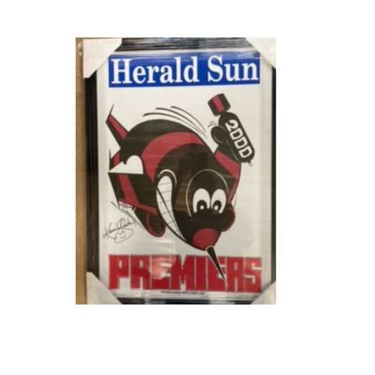 Essendon Herald Sun Premier 2000 Signed by Kevin Sheedy (coach)