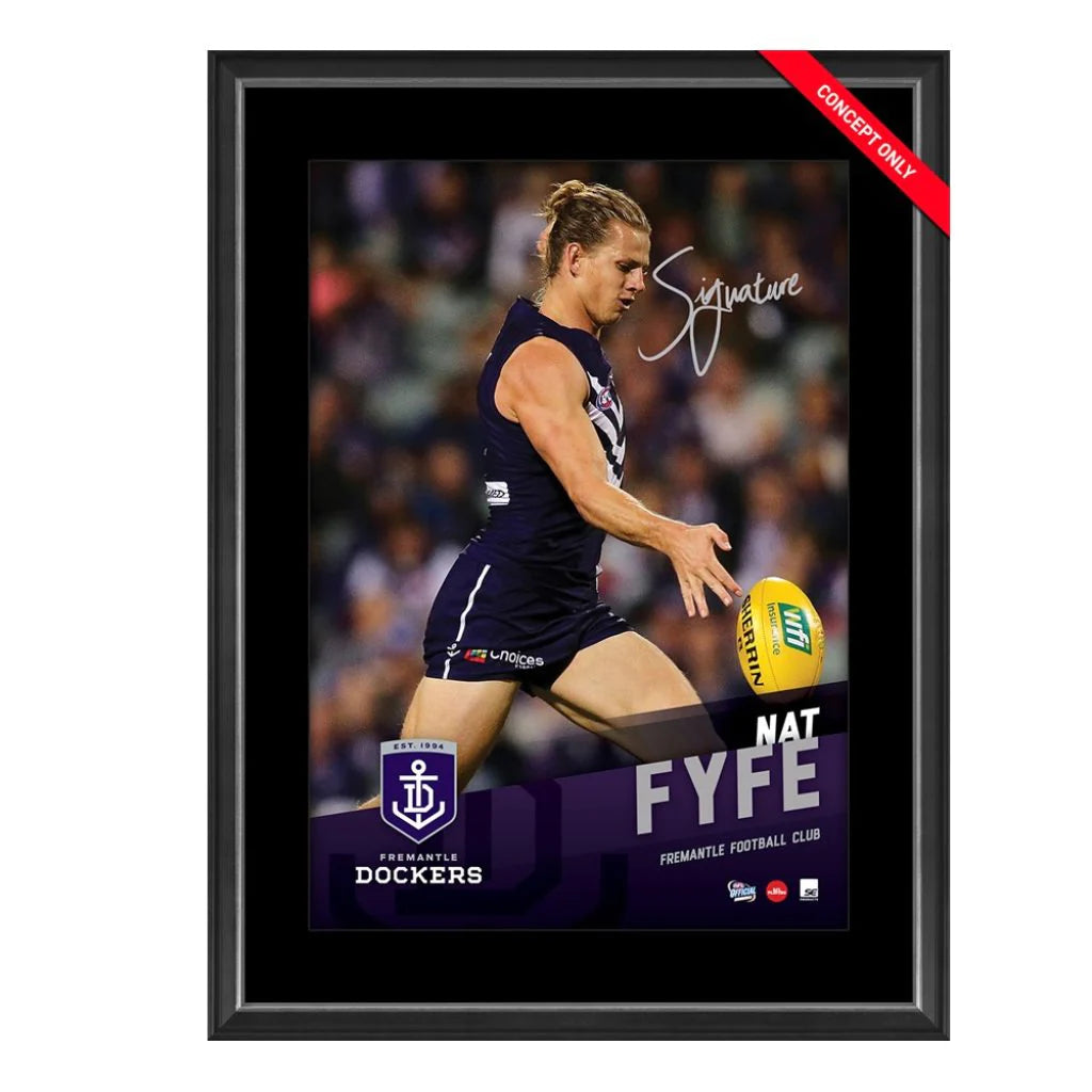 FREMANTLE-NAT FYFE SIGNED VERTIRAMIC