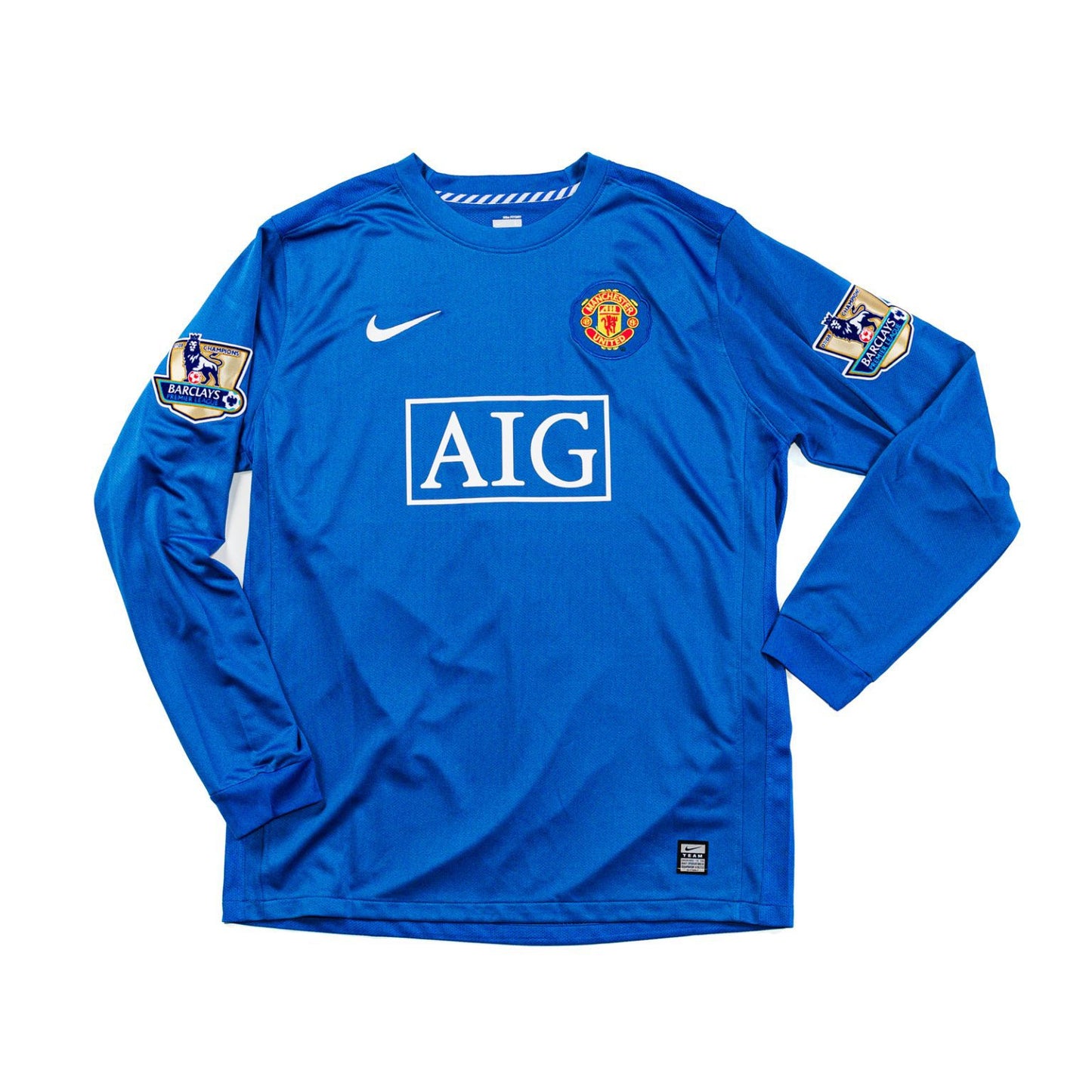 MANCHESTER UNITED BLUE CRISTIANO RONALDO JERSEY 2007-2008 (L)