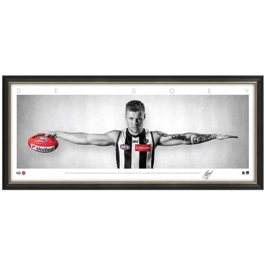 COLLINGWOOD-Jordan De Goey Collingwood Mini WINGS Official AFL Print FRAMED