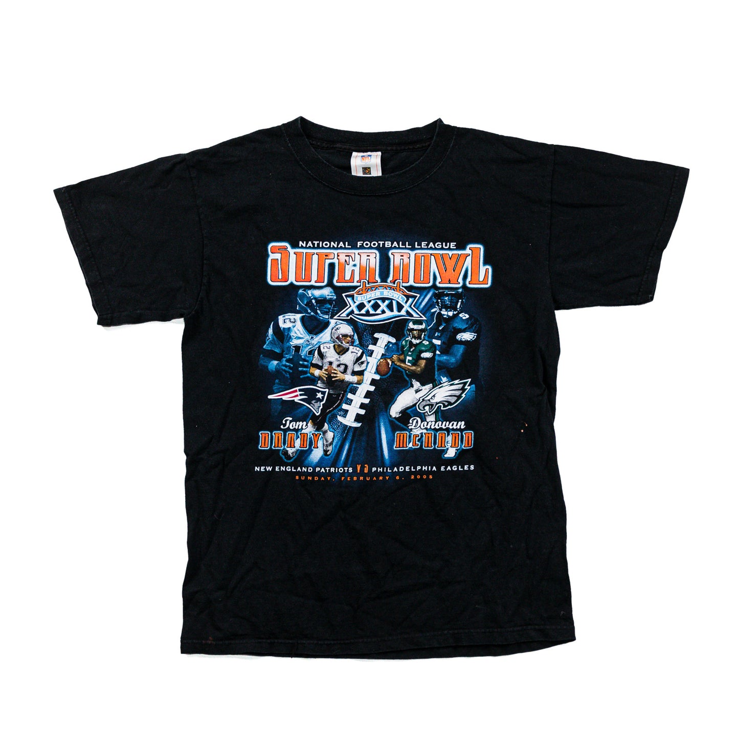 SUPERBOWL TEE EAGLES VS PATROITS TSHIRT (S)