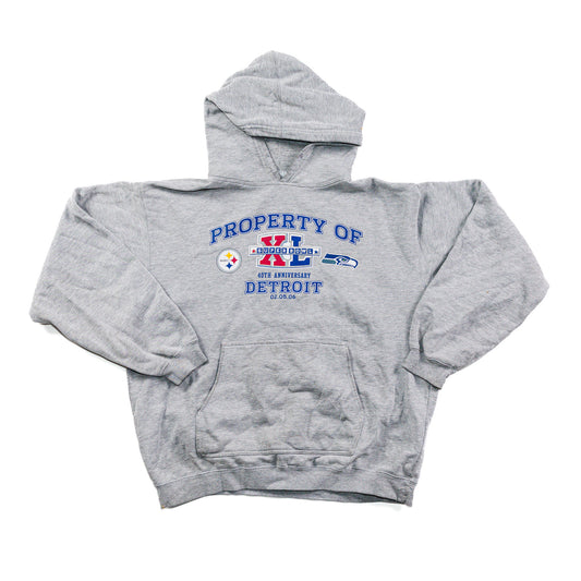 PITTSBURGH STEELERS VS SEATTLE SEAHAWKS SUPERBOWL GREY JUMPER (XL)