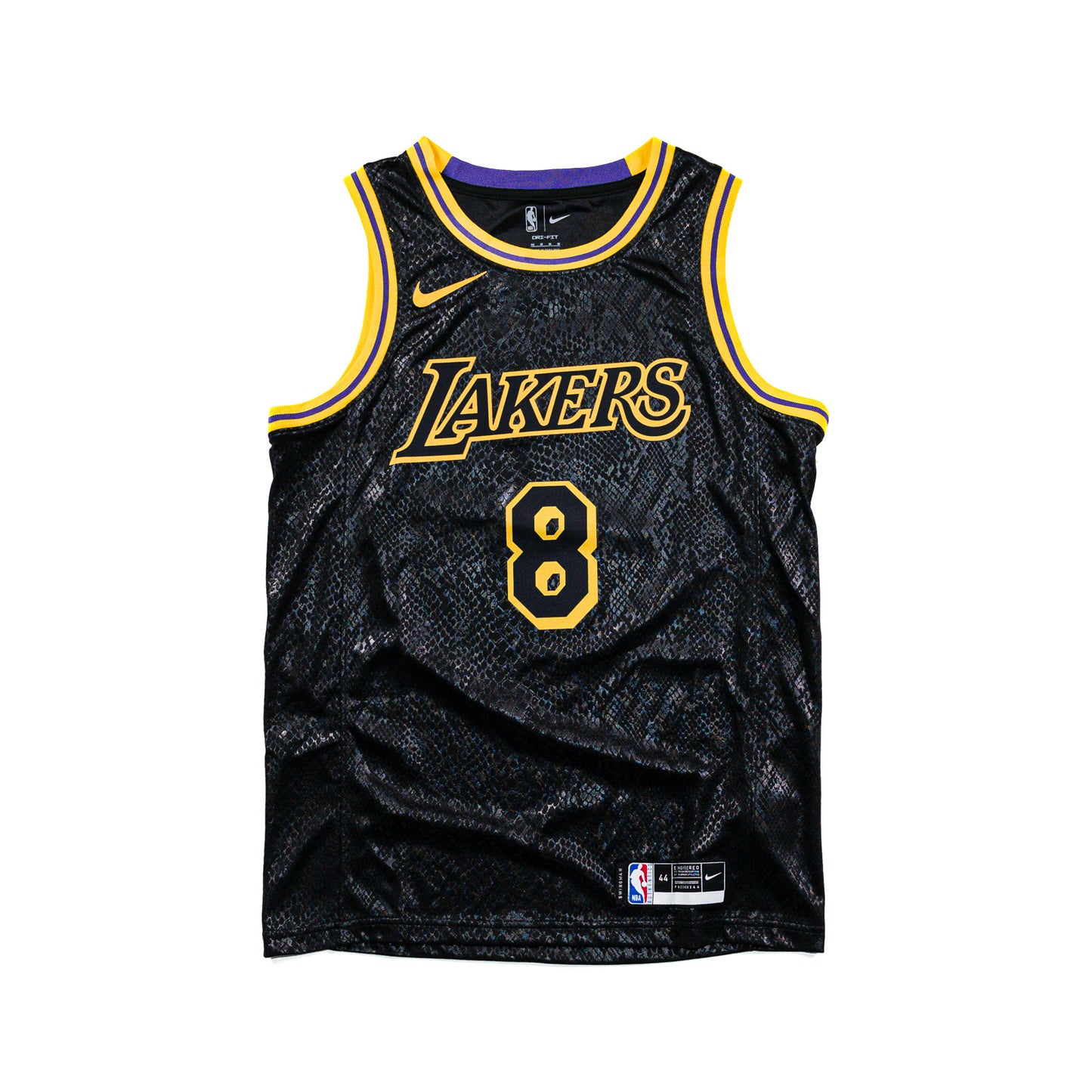 KOBE BRYANT LOS ANGELES LAKERS BLACK MAMBA JERSEY (M)(L)
