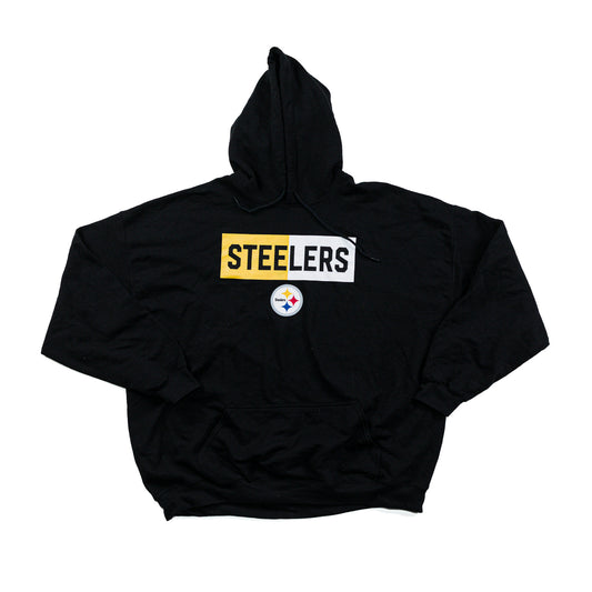 PITTSBURGH STEELERS FOOTBALL BLACK HOODIE (XXL)