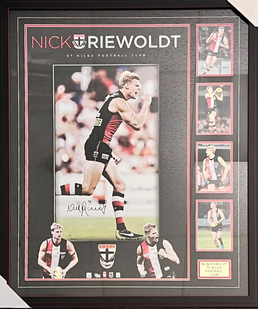 St Kilda Nick Riewoldt Signed Photo Framed