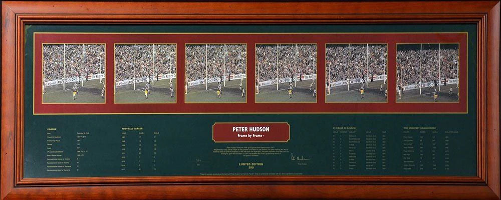 Hawthorn Peter Hudson Frame By Frame Signed Framed Print Le /500