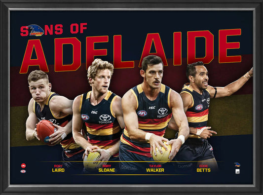 SONS OF ADELAIDE - PLAYER POSTER FRAMED