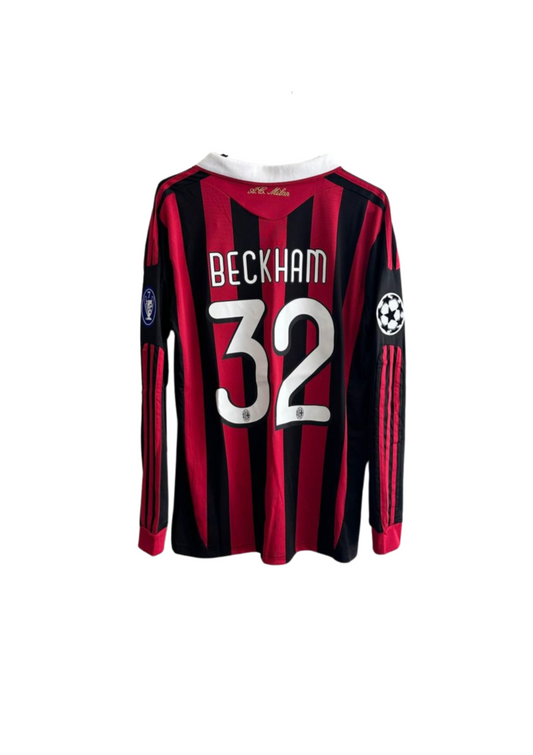 David Beckham AC Milan 2009/10 Home Kit (L)