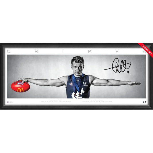 Carlton Patrick Cripps Signed Brownlow Wings