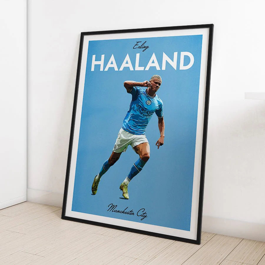 Erling Haaland Icons Framed