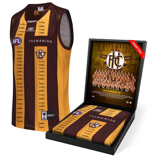 Hawthorn Hawks 2025 Squad Signed Guernsey