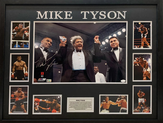 Mike Tyson Hand Signed Poster - Framed