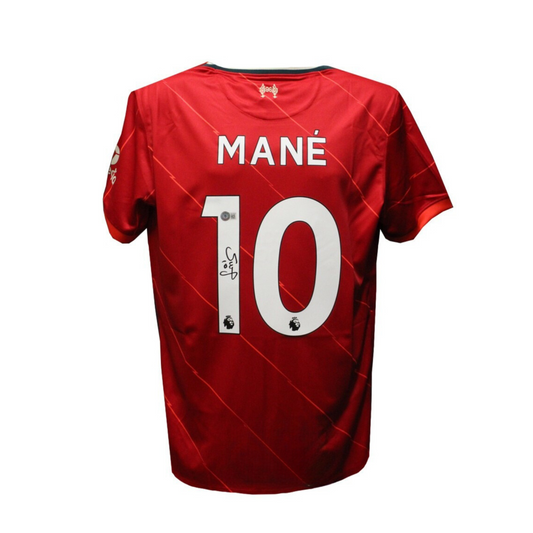 Sadio Mane Autographed Liverpool Soccer Jersey Unframed